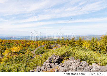 The scree slope at Tokachidake Observation Deck (Autumn in Hokkaido) The scree slope at Tokachidake Observation Deck (Autumn in Hokkaido) 142466736