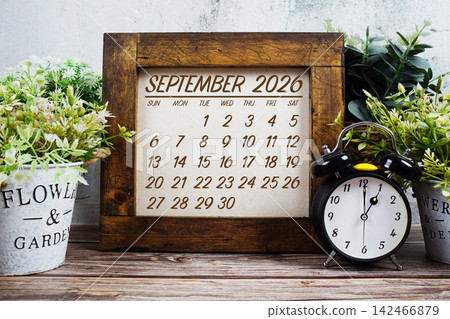 September 2026 annual monthly desk calendar for planning and management September 2026 annual monthly desk calendar for planning and management 142466879