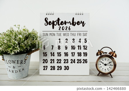 September 2026 annual monthly desk calendar for planning and management September 2026 annual monthly desk calendar for planning and management 142466880