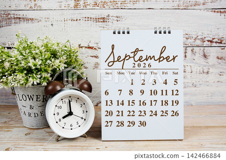 September 2026 annual monthly desk calendar for planning and management September 2026 annual monthly desk calendar for planning and management 142466884