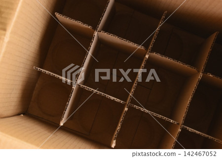 blank beverage cardboard paper crate, recycle material blank beverage cardboard paper crate, recycle material 142467052