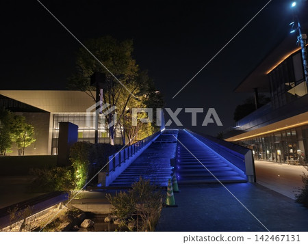 立川，夜幕下的綠泉，蜿蜒的階梯 142467131
