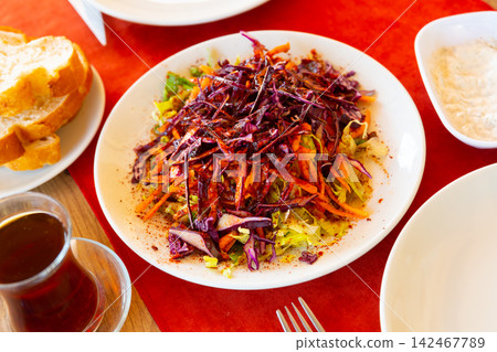 Turkish vegetable dish. Served before main courses Turkish vegetable dish. Served before main courses 142467789