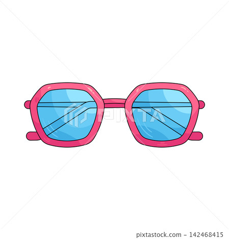 Illustration of eyeglasses Illustration of eyeglasses 142468415