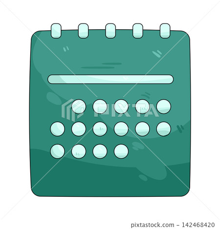 Illustration of calendar Illustration of calendar 142468420