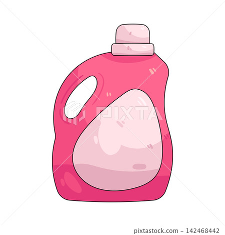 Illustration of detergent bottle 142468442
