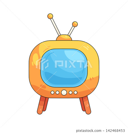 Illustration of retro television Illustration of retro television 142468453
