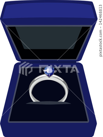 Blue ring in a case Blue ring in a case 142468813