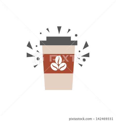 Dynamic Takeaway Coffee Cup Dynamic Takeaway Coffee Cup 142469331