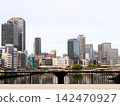 Views of cherry blossoms from Kyobashi Station and Tenmabashi in Osaka 142470927