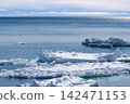 Drift ice floating on the sea 142471153