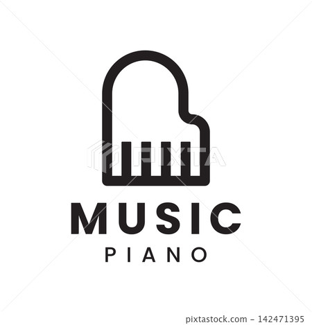 The Piano Keyboard Vector Design Can Be Used for Piano Logos, Such As for Music Schools or Music Courses. The Piano Keyboard Vector Design Can Be Used for Piano Logos, Such As for Music Schools or Music Courses. 142471395