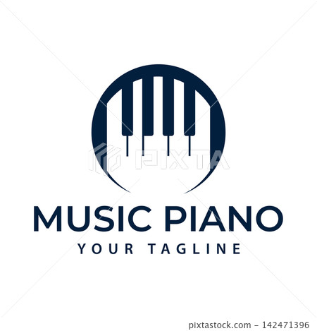 The Piano Keyboard Vector Design Can Be Used for Piano Logos, Such As for Music Schools or Music Courses. The Piano Keyboard Vector Design Can Be Used for Piano Logos, Such As for Music Schools or Music Courses. 142471396