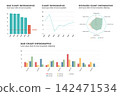 Business chart infographic set illustration. 142471534