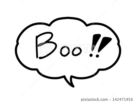 手繪萬聖節「Boo!!」對話方塊插圖(單件) 手繪萬聖節「Boo!!」對話方塊插圖(單件) 142471958