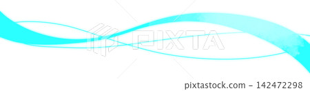 A subtly shimmering light blue flowing line A subtly shimmering light blue flowing line 142472298