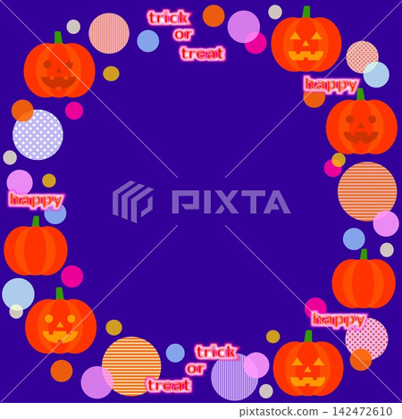 相框，萬聖節，南瓜燈，南瓜 142472610