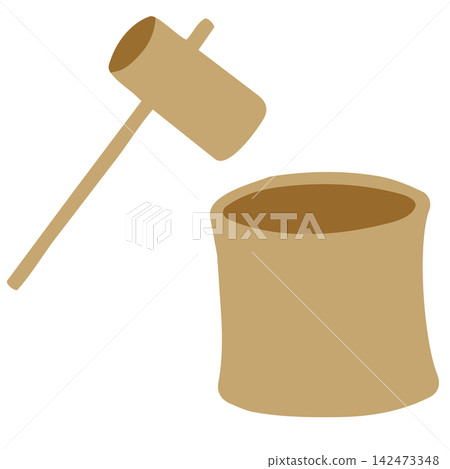 研缽和研杵的簡單示意圖 研缽和研杵的簡單示意圖 142473348