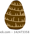 A simple illustration of taro with the skin on. 142473358