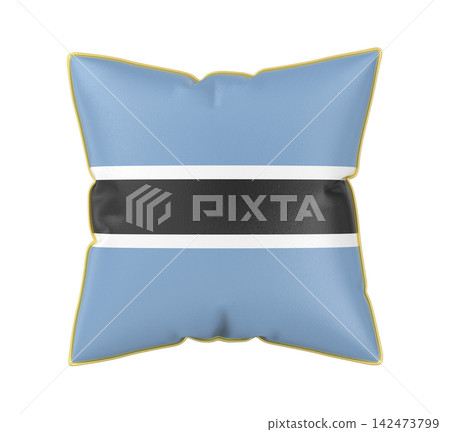 Pillow with the flag of Botswana Pillow with the flag of Botswana 142473799