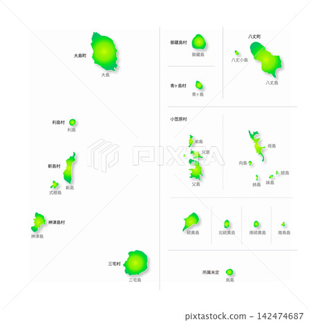 Tokyo remote island map Tokyo remote island map 142474687