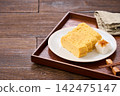 Japanese-style egg dish: Rolled omelet with dashi broth, served with grated daikon radish. Japanese-style egg dish: Rolled omelet with dashi broth, served with grated daikon radish. 142475147