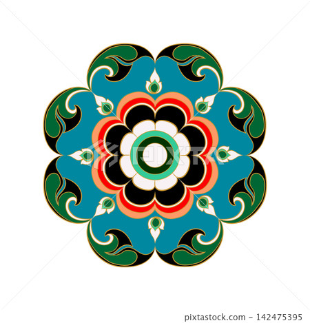 Traditional Thai Floral Pattern Traditional Thai Floral Pattern 142475395