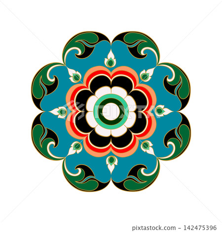 Traditional Thai Floral Pattern Traditional Thai Floral Pattern 142475396