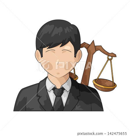 Illustration of lawyer Illustration of lawyer 142475655