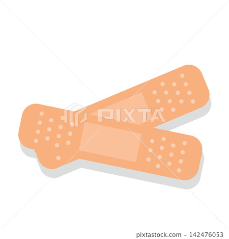 Colorful and pop-style bandage illustrations Colorful and pop-style bandage illustrations 142476053
