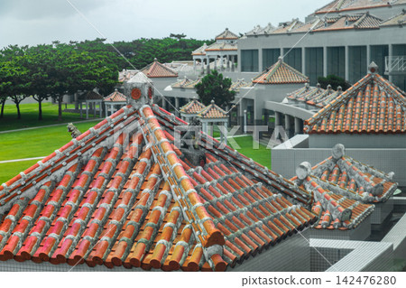 Okinawa Peace Memorial Museum and Ryukyu Red Tile Roof Okinawa Peace Memorial Museum and Ryukyu Red Tile Roof 142476280