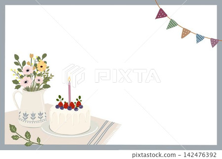 Celebration framed postcard Celebration framed postcard 142476392