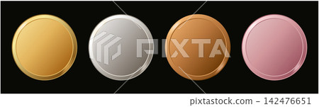 Collection of gold, silver and bronze medal.  142476651
