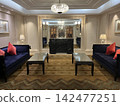Hotel hallway carpet 142477251