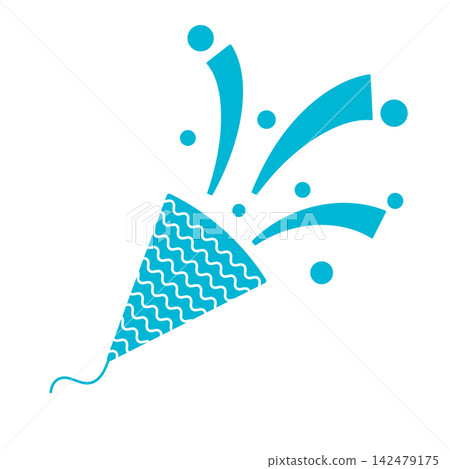 Simple party cracker illustration Simple party cracker illustration 142479175