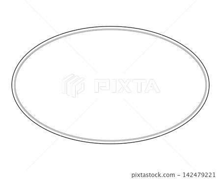 A simple round decorative frame A simple round decorative frame 142479221