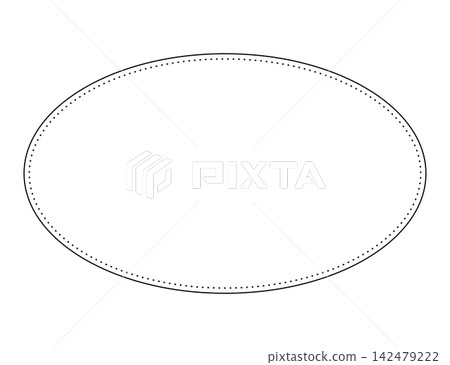 A simple round decorative frame A simple round decorative frame 142479222