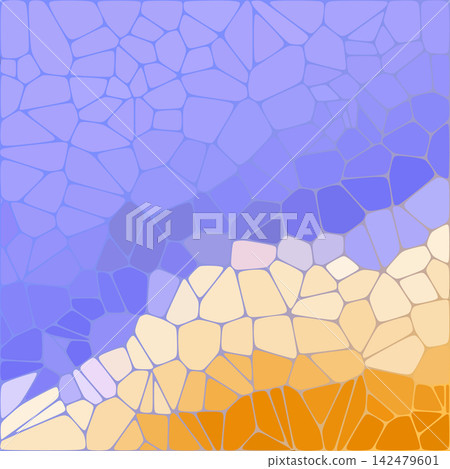 Abstract geometric background of polygons forming a smooth gradient transition from purple to warm yellow color. EPS 10 Abstract geometric background of polygons forming a smooth gradient transition from purple to warm yellow color. EPS 10 142479601
