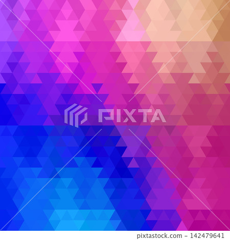 Abstract bright geometric background with a texture of triangles in blue, pink, and orange tones. EPS 10 Abstract bright geometric background with a texture of triangles in blue, pink, and orange tones. EPS 10 142479641