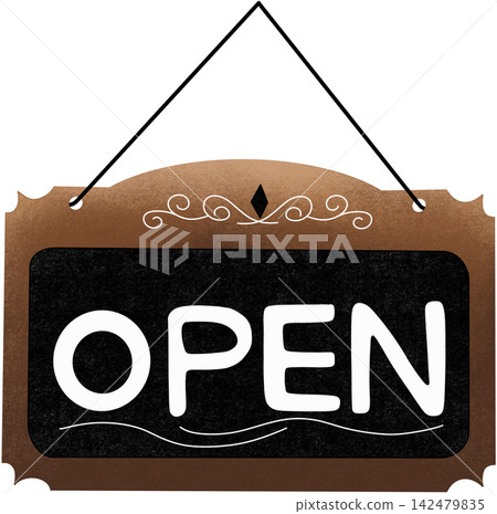 wooden closed sign wooden closed sign 142479835