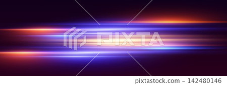 Horizontal light streaks creating a dynamic background with speed and energy Horizontal light streaks creating a dynamic background with speed and energy 142480146