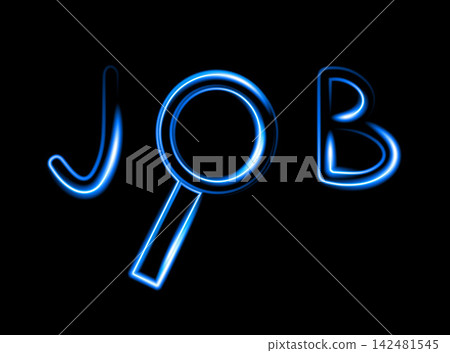 Vector isolated illustration of job search. 142481545