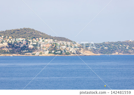 法國南部尼斯的夏日海景。 142481559