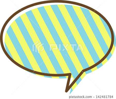 帶有圖案的單一對話氣泡圖標 帶有圖案的單一對話氣泡圖標 142481784