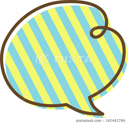帶有圖案的單一對話氣泡圖標 帶有圖案的單一對話氣泡圖標 142481799