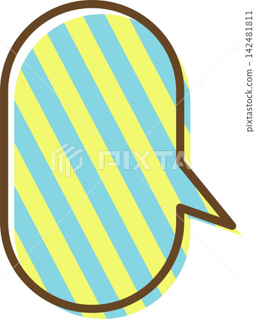 Individual speech bubble icons with patterns 142481811