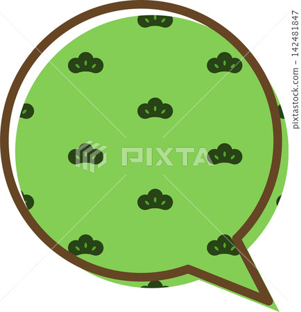 Individual speech bubble icons with patterns Individual speech bubble icons with patterns 142481847