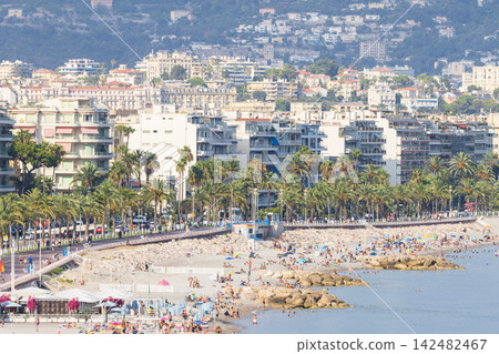 A summer seascape in Nice, Southern France. A summer seascape in Nice, Southern France. 142482467
