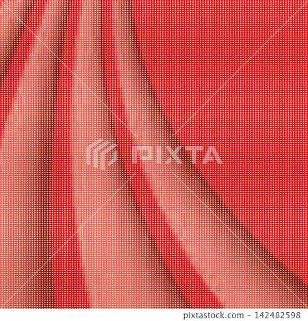 Abstract red geometric background with halftone pattern and wavy folds for your design. eps 10 Abstract red geometric background with halftone pattern and wavy folds for your design. eps 10 142482598