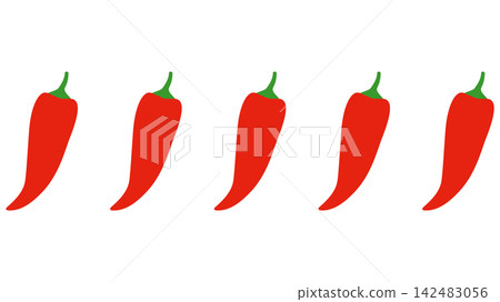 Illustration of spiciness level 5 Illustration of spiciness level 5 142483056
